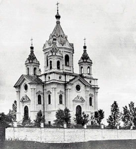 Церковь в память святых Бориса и Глеба в д. Знаменское,  XIX век